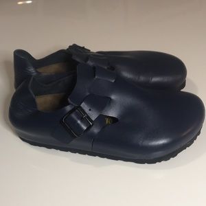 Birkenstock Navy Blue Clogs